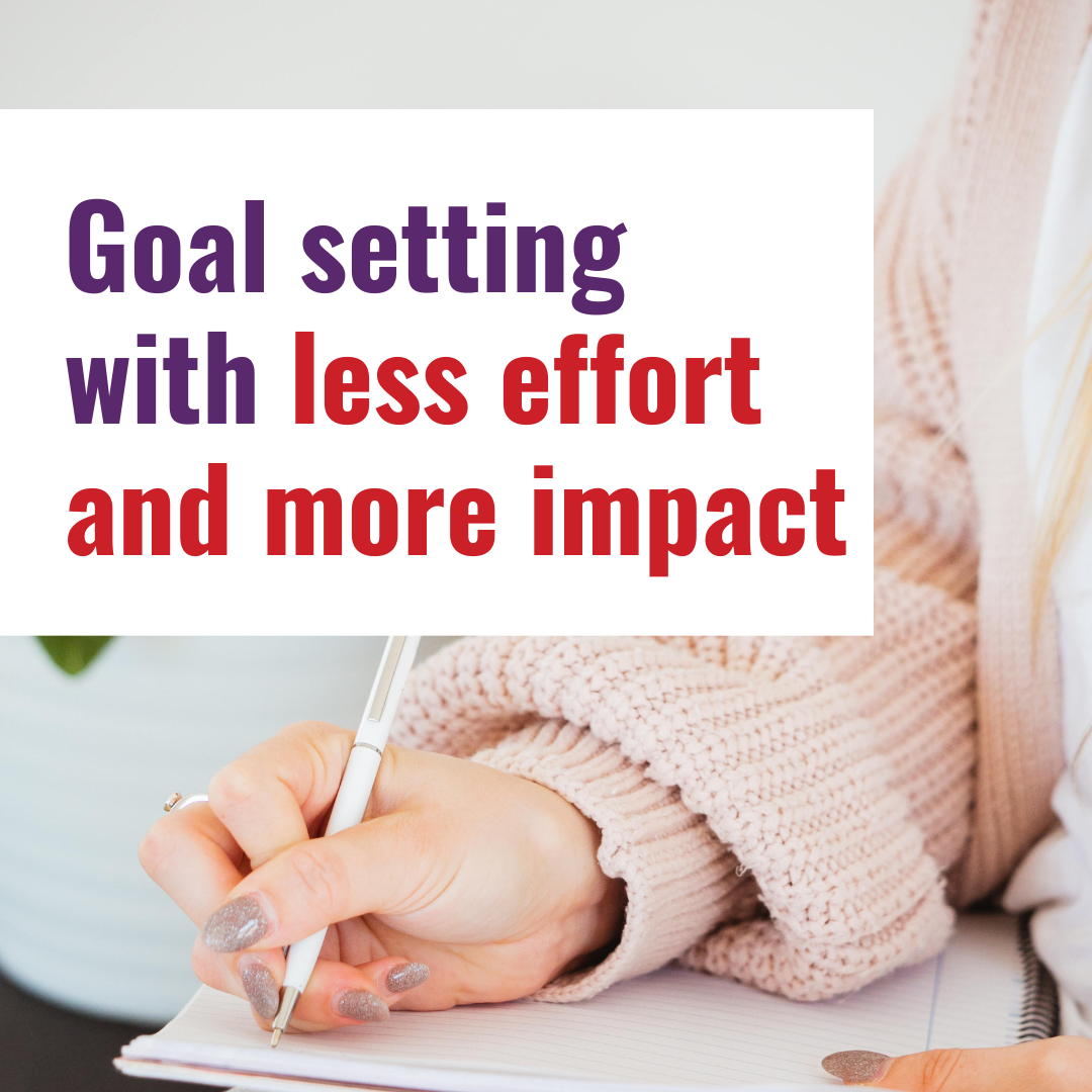 Goal Setting With Less Effort And More Impact